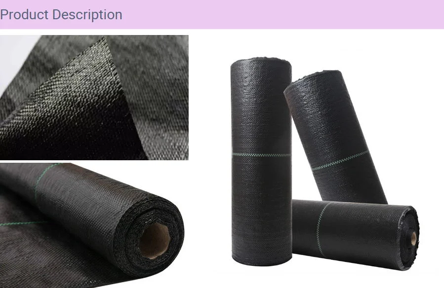 120g/Sqm High Strength PP Woven Geotextile for Construction Silt Fence