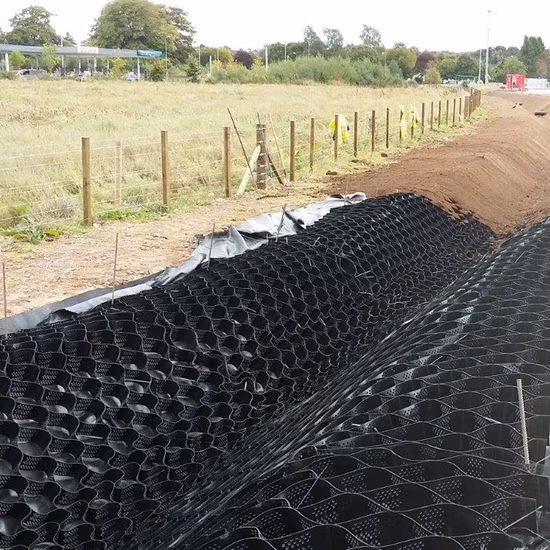 HDPE-Geozelle für Straßenbett 15 cm Höhe